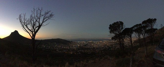 table mountain sunset